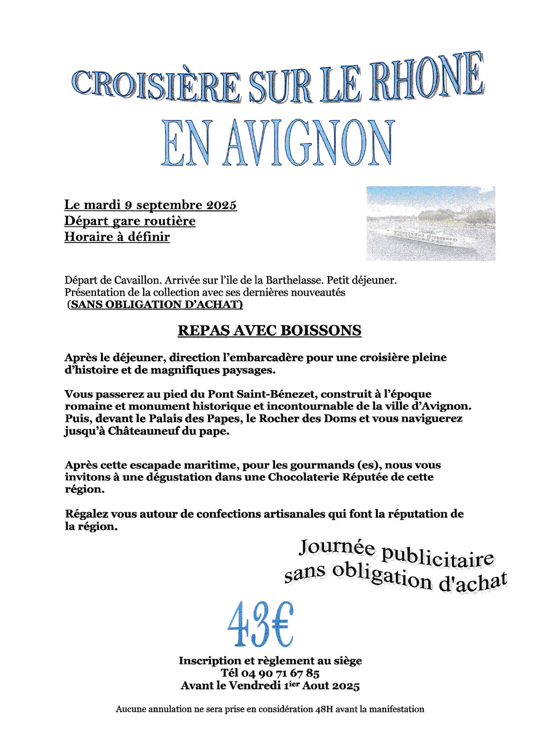 Croisière sur le Rhone