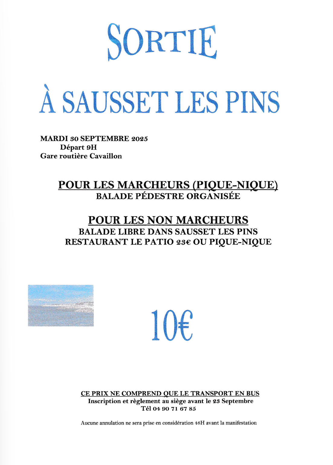 Sortie à Sausset les Pins